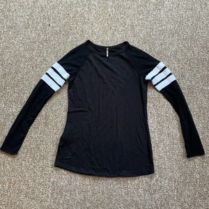 Black long sleeve with mesh sleeves